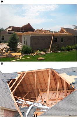 Design of stick-framed wood roofs under tornado wind loads